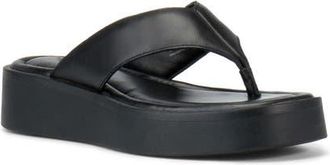Vagabond Danya Wedge Flip Flop in Black/Black at Nordstrom, Size 10Us