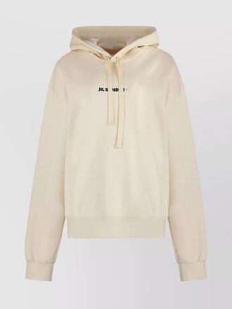 Jil Sander cotton logo hoodie