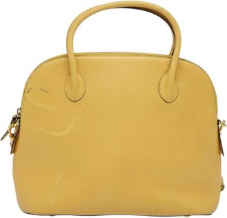 Celine Bolide Yellow Leather Handbag (Pre-Owned)
