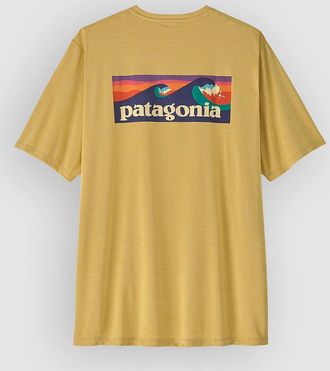 Patagonia Cap Cool Daily - BOArdshort Logo Lycra giallo