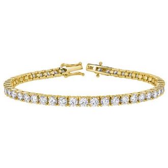 LuvMyJewelry Aris 10K Yellow Gold Lab Grown Diamond Tennis Bracelet - 4mm at Nordstrom