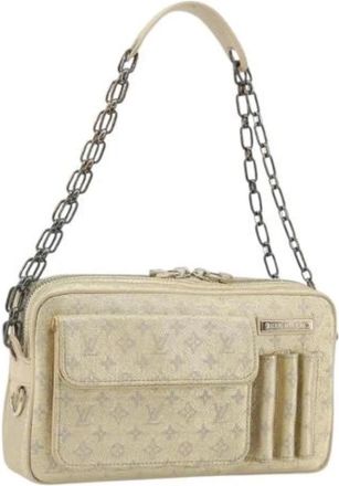 Louis Vuitton Pre-owned Linen louis-vuitton-bags - Dames - Vintage Schoudertas - Beige - ONE Size - Vintage