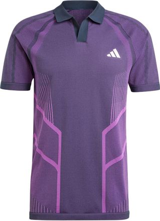 adidas Tennis Pro Seamless AEROREADY FreeLift Polo Shirt Asia Sizing Purple Navy IM8894