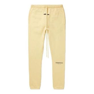 Fear of God SS22 Straight-Leg Logo-Print Cotton-Blend Jersey Sweatpants Cream FOG-SS22-003