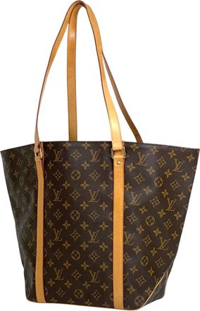 Louis Vuitton Brown Monogram Shoulder Bag Tote Bag (Pre-Owned)