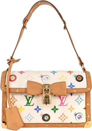 Louis Vuitton Eye Miss You Monogram Multicolor White Canvas Handbag (Pre-Owned)