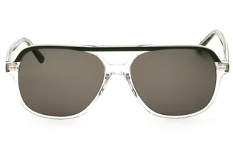 Cole Haan CH6504 Rectangular Acetate Sunglasses - Clear
