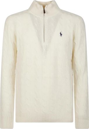Polo Ralph Lauren Half Zip Sweater - Heren - Coltruien - Wit - M - Truien & Vesten