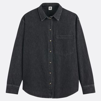 La Redoute Collections Denim overhemd van puur katoen, Signature MARL&Egrave;NE