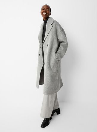 Contemporaine Womens Oversized reprocessed wool overcoat