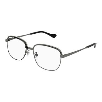 Gucci Zonnebril - Heren - Brillen - Grijs - 55 MM - Accessoires