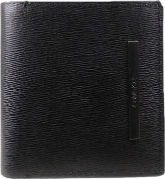 Calvin Klein Trifold 6cc W/Coin - Heren - Portefeuilles - Zwart - ONE Size - Leer - Accessoires