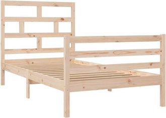 vidaXL Estructura De Cama Madera Maciza De Pino 100x200 Cm Vidaxl
