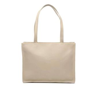 Chanel Pre-owned Tote Bags, female, Beige, Size: ONE SIZE Pre-owned Lambskin Tote Bag