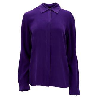 Emilio Pucci Emilio Pucci overhemd met knoopsluiting in paarse zijde