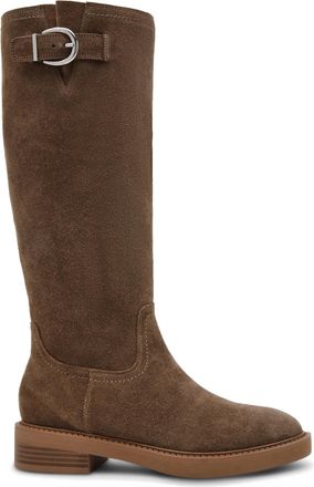 Steve Madden Womens Leather La Rue 275 Boots - Taupe - Size UK 7