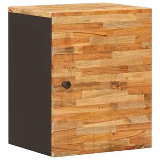vidaXL Gabinete Colgante De Ba&ntilde;o Con Puerta Natural 38 X 33 X 48 Cm Vidaxl