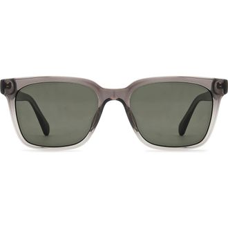 Fossil 55mm Rectangular Sunglasses in Shaded Grey/Brown at Nordstrom