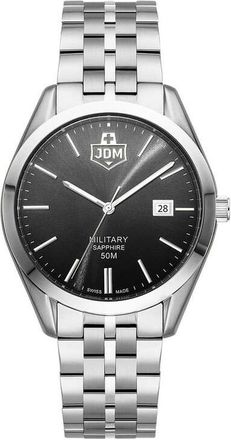 JDM Military Interlaken Gents Black Dial Mens Watch JDM-WG023-03