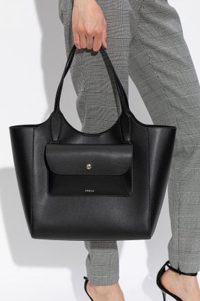 Furla Lea Medium Shopper Bag, Womens, Black