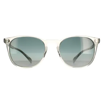 Oliver Peoples rond heren zwarte indigo fotochrome zonnebril
