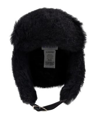 Burberry Geruite wollen hoed - Zwart