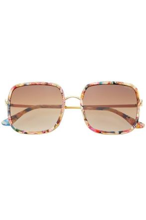 Freyrs Eyewear Cosmo Square Oversized Sunglasses in Rose Tortoise at Nordstrom