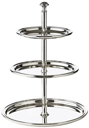 Edzard Premium Etagere Feliz 3-stufig &oslash; 22 x 29 cm - edel versilbert