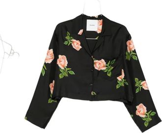 Nanushka Camicia Vally con stampa - Nero