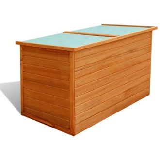 vidaXL Baule da Giardino 126x72x72 cm in Legno - Vidaxl