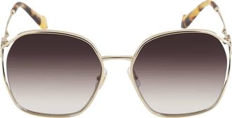 Miu Miu Gray Gradient Irregular Ladies Sunglasses MU 52WS ZVN5D1 60