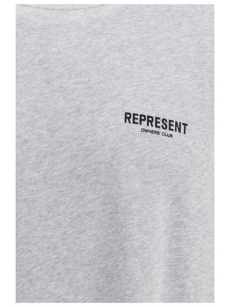 Represent Mens T-Shirt Ash Grey Cotton T-Shirts And Polos