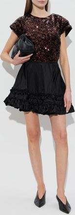 Ganni Top With An Open Back, Womens, Brown