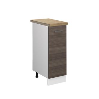 Vicco Armario De Farmacia R-line, Gris, 30 Cm, Et Roble