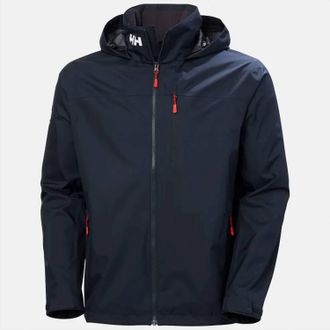 Helly Hansen Mens Crew Hooded Midlayer Jacket 2.0 In Navy