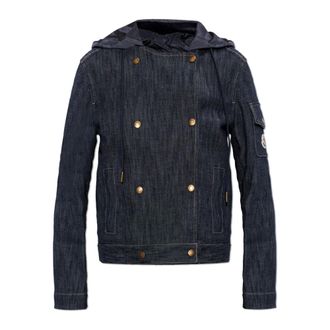 Moncler Denim Jackets, female, Blue, Size: M Diervilla Jacket