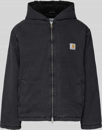 Carhartt Work in Progress Jacke mit Zweiwege-Rei&szlig;verschluss Modell MITCH in Black, Gr&ouml;&szlig;e XXL