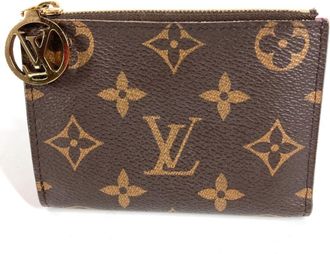 Louis Vuitton Brown Pink Monogram Canvas Wallet (Bi-Fold) (Pre-Owned)