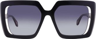 Just Cavalli Smoke Gradient Square Ladies Sunglasses SJC027 0700 53