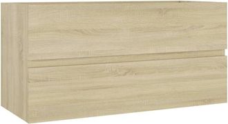 vidaXL Mobile Lavabo Rovere Sonoma 90x38,5x45 cm in Legno Multistrato - Vidaxl
