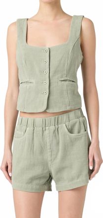 Blank NYC Womens Desert Sage Vest