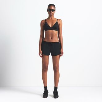 Nike Womens SKIMS Woven Nylon 2.5 Runner Shorts in Black | SHSHO8331W-OBD