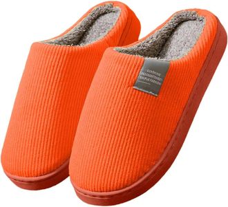 Generic Women Men Winter Warm Slippers Memory Foam Home Slippers, Comfortable Warm Plush Lining Non-slip Slippers, for Indoor and Outdoor