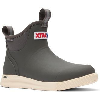 Xtratuf Waterproof Ankle Deck Sport Boot in Dark Gull Gray at Nordstrom, Size 10