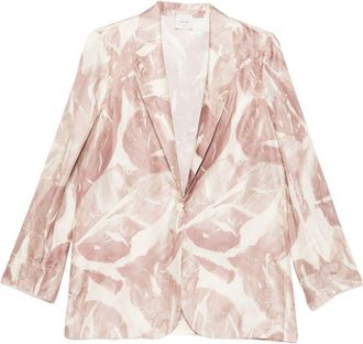 Alysi Womens Printed Single-Breasted Jacket