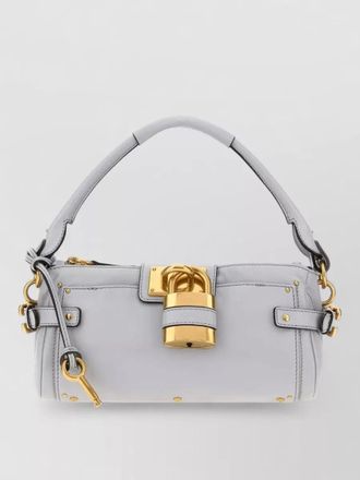 Chlo&eacute; leather paddington shoulder bag padlock detail