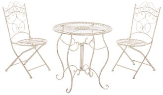 Clp Conjunto De Muebles De Jard&iacute;n Indra Crema Antiguo