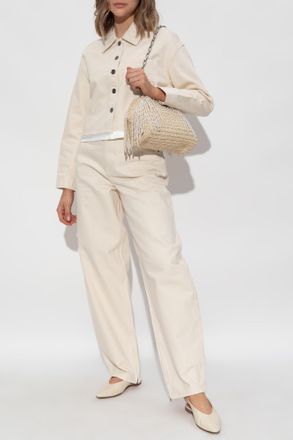 パンツ ETRO SS25 Palazzo pants (WREA0014AQ115 X0800) Beige palazzo pants with darts - Woman - SS2018 | Roberto Verino