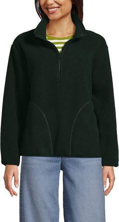 Lands End Half Zip Cozy High Pile Fleece Pullover in Woodland Forest at Nordstrom, Size X-Large P