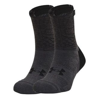 Under Armour ArmourDry Run Crew Socks Black Jet Grey 1361156-001